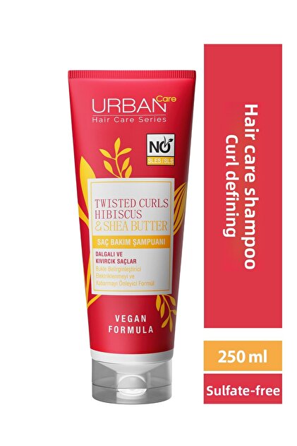 Hibiscus & shea butter hair care shampoo special for curly and wavy hair - sulfate-free - 250ml