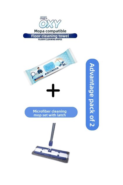 Advantage Package Mr. Oxy Mop Wipes 50 Pcs + Latched Microfiber Cleaning Set