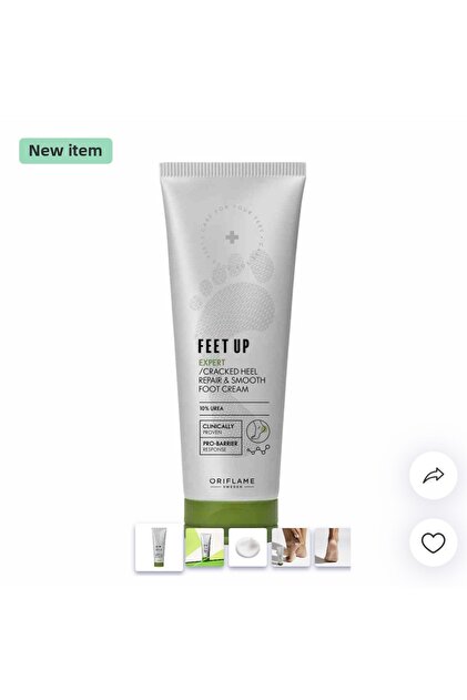 Feet up Expert /Foot Cream for Cracked Heels Ingredient Same Packaging New