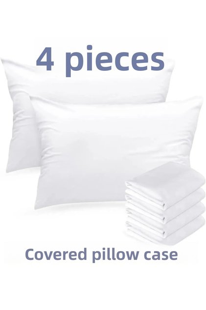 (4 Pieces) 50X70Cm Hotel Pillowcase, Economical Cover, Cover Pillowcase
