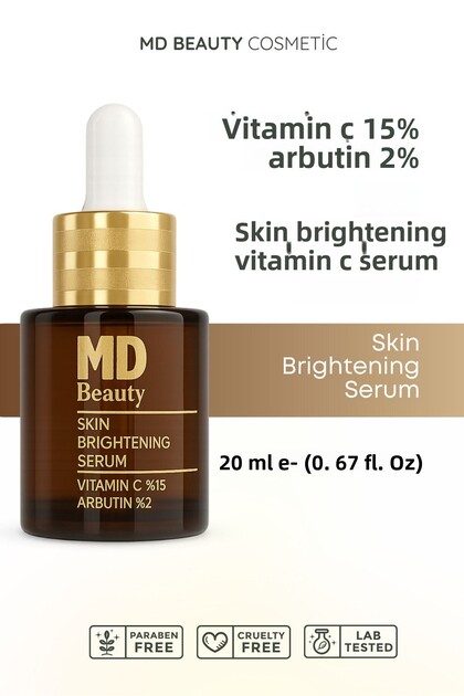 سيروم تفتيح البشرة بفيتامين C واربوتين من MD Beauty