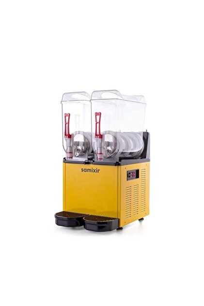 Samixir Twin Çiftli 12+12 Lt Slush Buzlaş Karlamaç Makinesi SLUSH