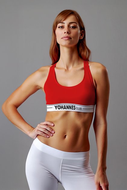 Women'S, Elastic Bustier Bra, Single, Red
