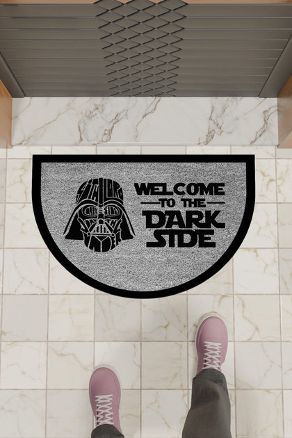 1Modern Digital Doormat Gray Welcome Dark Stde Doormat - Front Door Mat