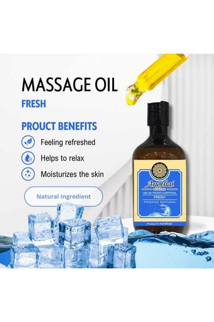 Ulei de Masaj Premium Fresh - Hidratant si Relaxant, cu Vitamina E, 300 ml