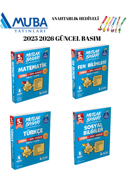 Muba Yayınları MUBA YAYINLARI 5.SNF 4 LÜ FASİKÜL SET 2025 2026