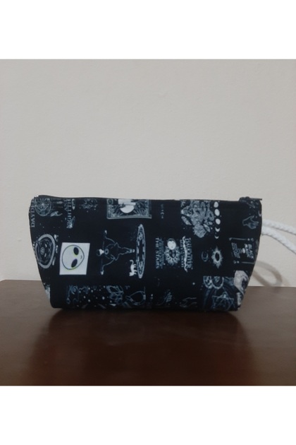 Owl Bag Gothic Figurals Pattern Pen Holder - Makeup Bag