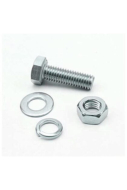 Nuts and Bolts Set 15 pcs - Stainless Steel A2 Bolt, Nuts, Plain washer, spring washer combo