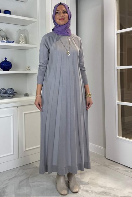 Rochie de tricotaj Beyza Gri