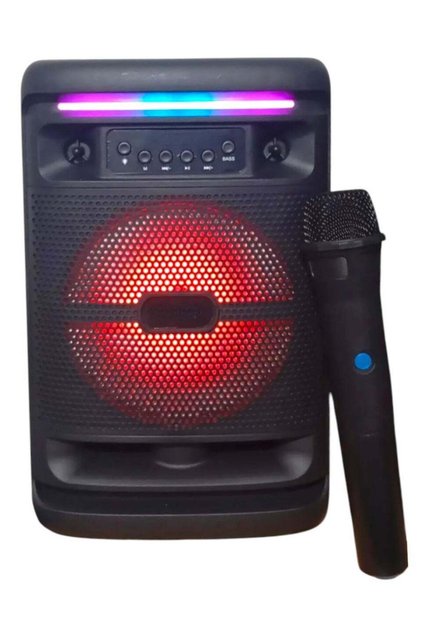 -2195 Portable Bluetooth 6.5 inch Speaker with Wireless Microphone