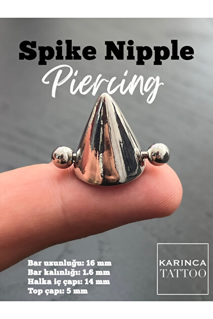 Spike Nipple Piercing Meme Ucu Büyük Göğüs Ucu Piercing