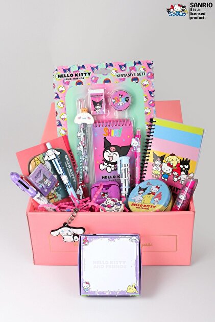 Dekomus Licensed Special Boxed Hello Kitty and Best Friends Kuromi, Cinnamorol, My Melody 18 Pieces K