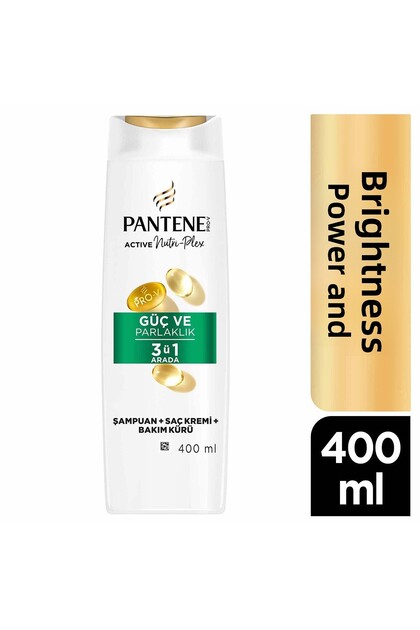 Σαμπουάν 3 σε 1, δύναμη και λάμψη, 400 ml, για κανονικά μαλλιά, γυναίκες