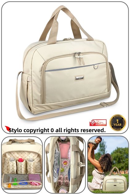 Urban X Pro Mother Baby Care Women's Bag and Newborn Bag-Beige