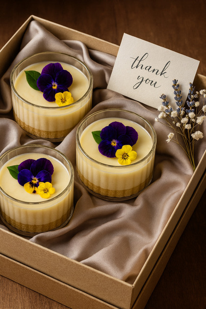 3-Piece Round Striped Glass Magnolia Presentation Bowl – Dessert, Breakfast, Appetizer and Snack Bowl