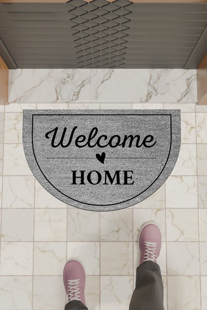 1Modern Digital Doormat Gray Welcome Home Doormat - Front Door Mat
