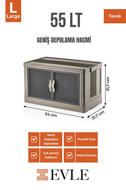 Evle Çok Amaçlı Modüler Kasa, İstiflenebilir Organizer Düzenleyici