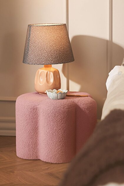 Daisy Papatya Teddy Pembe Peluş Puf