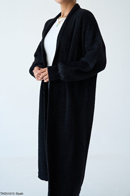 Women's Oversized Long Knit Cardigan – Pink, Stone, Beige, Black, Brown, Yellow, Baby Blue - Standard Size