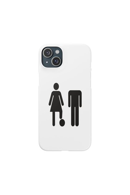 iPhone 14 Plus / 15 Plus Case Ctrl+Her Design Printed Velvet Inside Humorous Cover