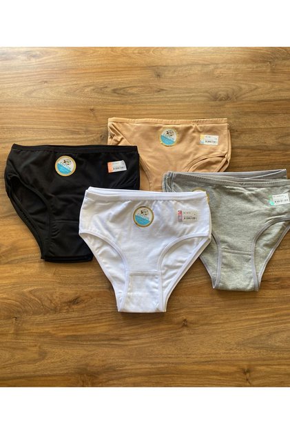 Women's Cotton Comfortable Bato Wide Edge Panties 12 Pack