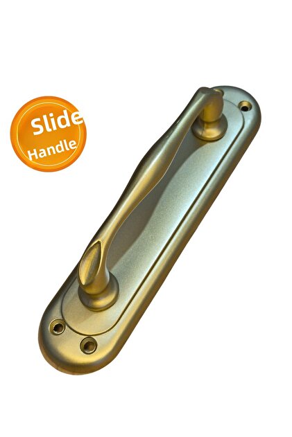 2 Pieces Matte Gold Dove Sliding Door Handle Curved Pull Handle