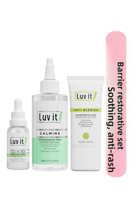 Centella Extract Anti-Blemish, Sensitivity and Redness 3-Piece Skin Care Set