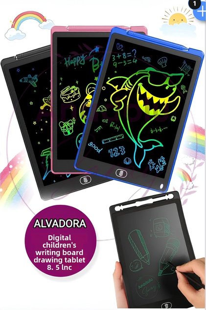 Educational Modern Lcd Write Draw Erase Tablet with Pen for Kids, Portable, Erasable Digital Drawing