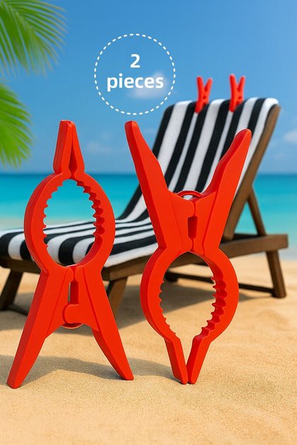 2-Piece Beach Pegs - Sunbed Pegs - Towel Pegs - Towel Fixers - Beach Towel Pegs - Beach Pegs