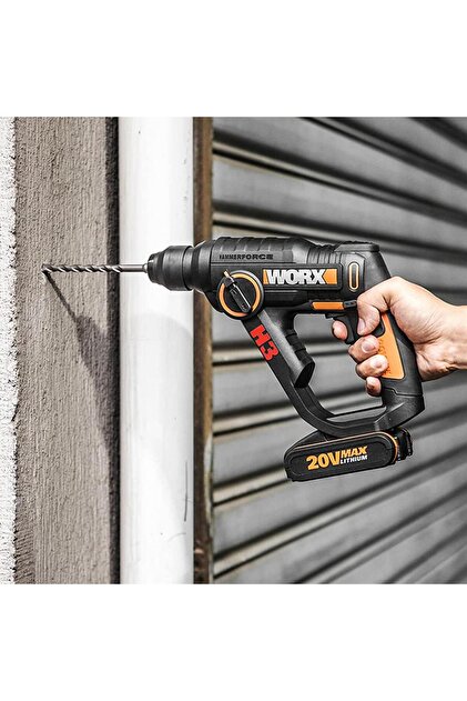 Worx WX390.1 20Volt 2.0Ah. Li-ion 1.2J Profesyonel SDS-Plus
