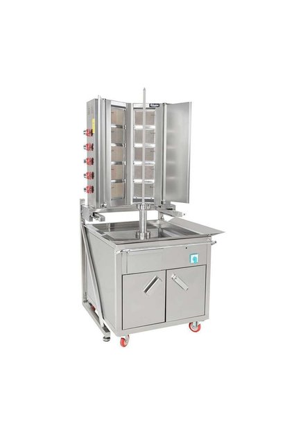 Arabalı Döner Ocağı 8 Radyanlı Tüplü