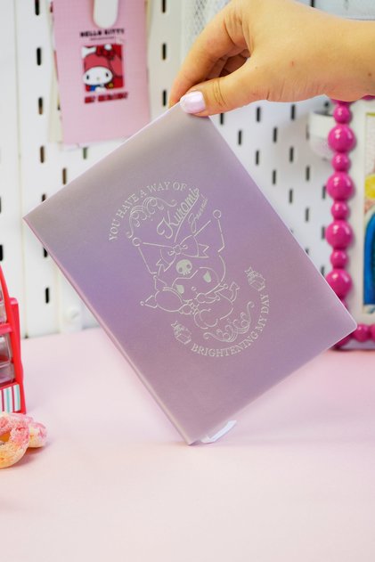 Kuromi Smyth Flexy Vegan Leather Notebook – 13X18 Cm, Lined, Collection Covers