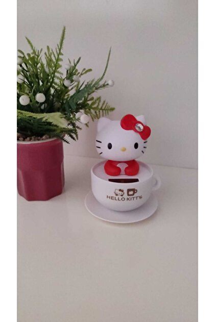 FAMEMUS ACCESSORY Hello Kitty Güneş Enerji ile Kafa Sallayan Model