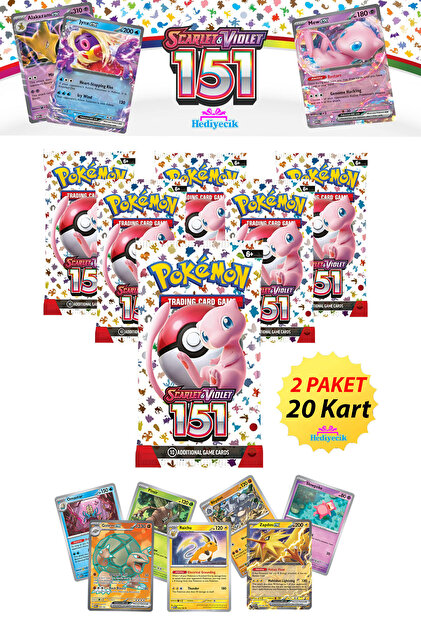 hediyecik Pokemon Scarlet & Violet 151 Booster Kart- Pokemon Oyun