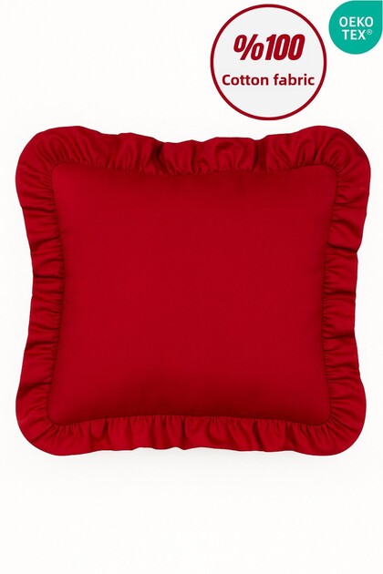100% Cotton Ruffle Throw Pillow Cover Vintage Decorative Throw Pillow Case