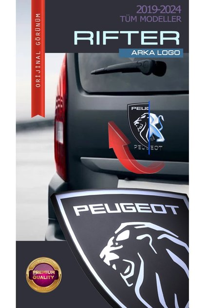 Peugeot New Lion 3D Rear Logo Lift (2019-2024)