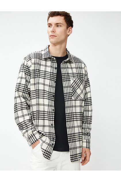 Lumberjack Shirt Classic Collar Pocket Detailed Long Sleeve