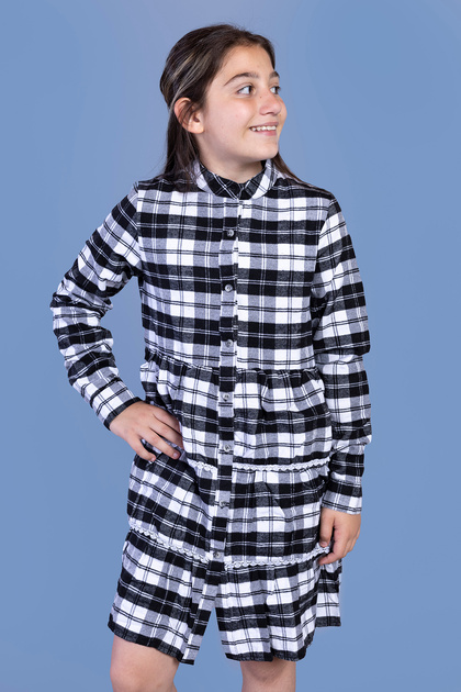 Girl's Plaid Patterned
