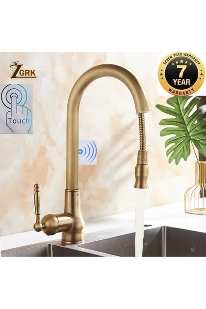Kitchen Sink Faucet Smart Touch Antique Spiral Fountain 7 Years Warranty Imported
