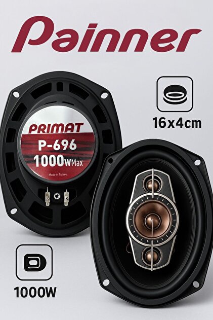Painner P-696 1000 Watt Oto Hoparlör Oval 6x9 Araba Hoparlör 2