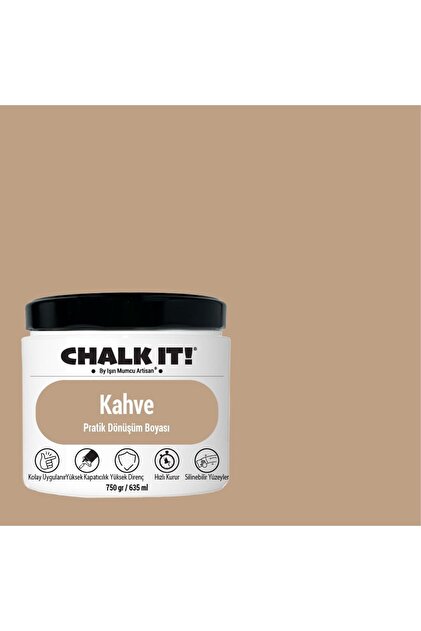 Işın Mumcu Artisan Chalk It Kendinden Vernikli Boya | Kahve