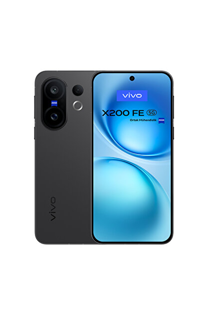 vivo X200 FE Volkanik Siyah 12GB 256 GB Siyah Uyumlu Android Cep