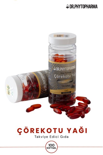 Çörekotu Yağı Yumuşak Kapsül Takviye Edici Gıda Softjel 1000mg 100 Adet