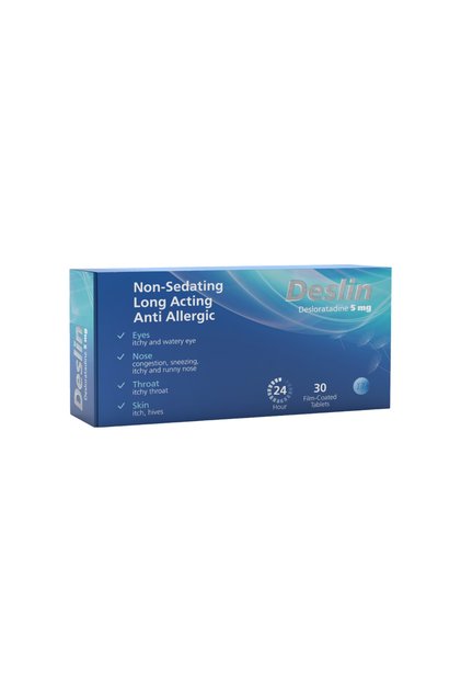 ديلزين 5 مجم لعلاج الحساسية 30 قرص DESLIN 5MG 30TAB