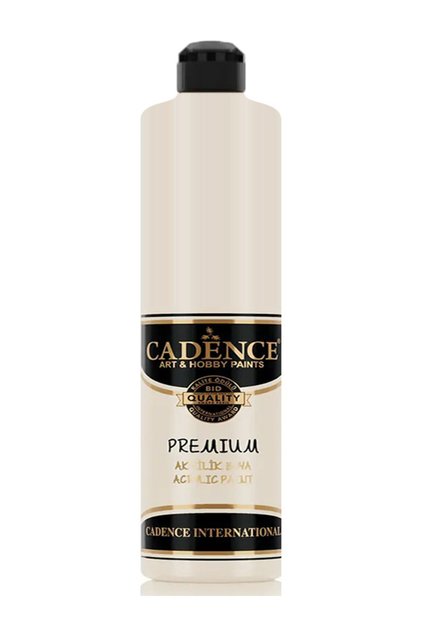 Sıcak Beyaz Akrilik Boya - Cadence Premium Akrilik Boya 6490 Sıcak Beyaz 750ML