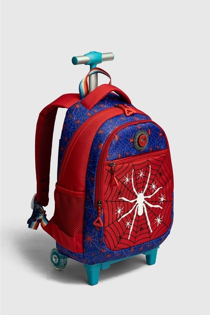 2217-My Polo Unisex Lighted Wheeled Elementary School Bag with Anatomical Back Structure