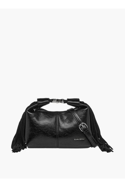 Textured Shoulder Bag with Adjustable Strap and Zip Closure W 24 x H17 x D 11 cm