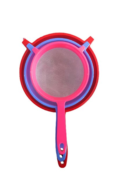 Plastik Süt Süzgeci 14-17-20 Cm Süzgeç 3 LÜ set
