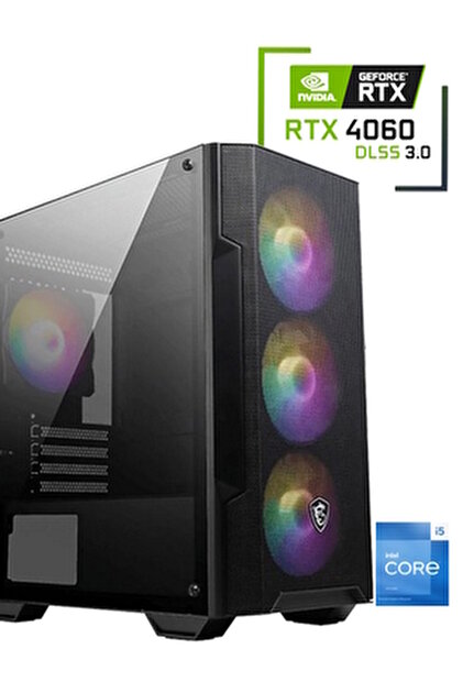 RYZEN GAMİNG OYUNCU PC BİLGİSAYAR MASAÜSTÜ KASA RYZEN 5 5600 RTX