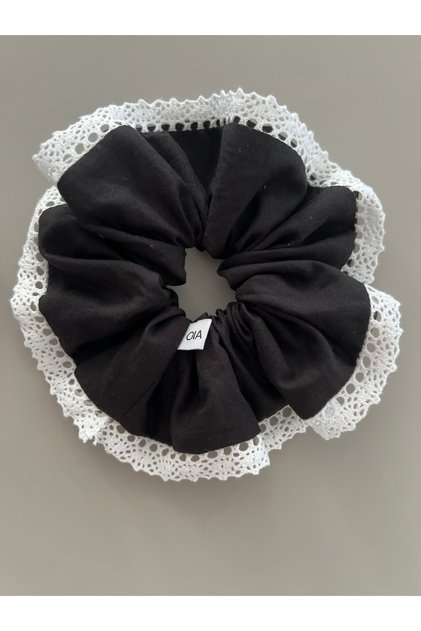 Black Fabric Lace Buckle